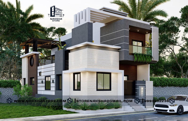 Exterior Residencial Elevation Combo Classical &Modern